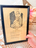 VINTAGE FRAMED LULLABY ART