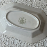 VINTAGE IRONSTONE BLUE AND WHITE TRAY