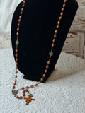 VINTAGE ROSARY - UNIQUE CROSS - 2 AVAILABLE