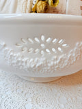 VINTAGE XL ITALIAN WHITE JARDINIERE CENTERPIECE BOWL