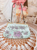 VINTAGE BEADED ROSE PURSE