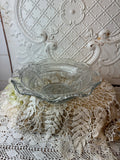 CRYSTAL CUT DETAILED SERVING BOWL ANTIQUE BEAUTIFUL!!