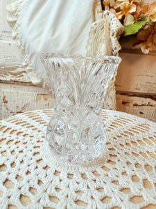 VINTAGE XL CRYSTAL TOOTHPICK HOLDER