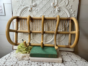 MID CENTURY BAMBOO HAT RACK