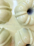 RARE PALE GREEN MINI BUNDT CAKES PAN VINTAGE