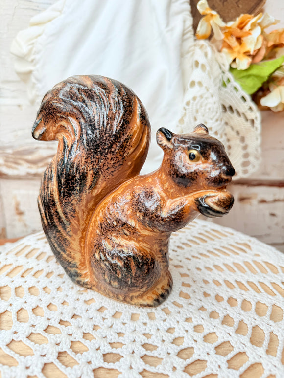 Vintage squirrel statuette ￼