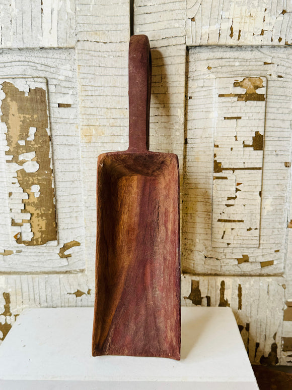 ANTIQUE WOODEN SCOOP