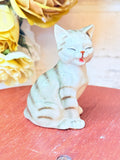VINTAGE CAT STATUETTE - HAPPY AS CAN BE