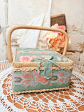 VINTAGE PAISLEY SEWING BASKET