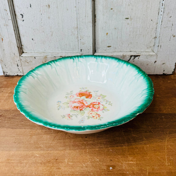 VINTAGE HOMER LAUGHLIN FLORAL BOWL