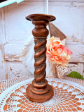 VINTAGE LARGE DETAILED SWIRL CANDLE HOLDER