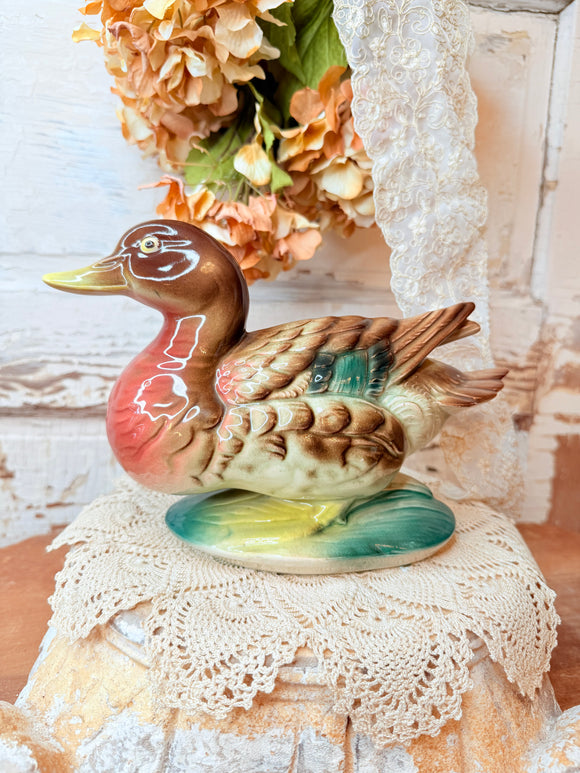 CERAMIC MALLARD FIGURINE