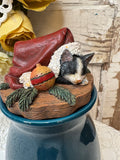 VINTAGE SLEEPY KITTY JAR