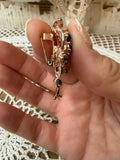 VINTAGE BLUE FLOWER BROOCH