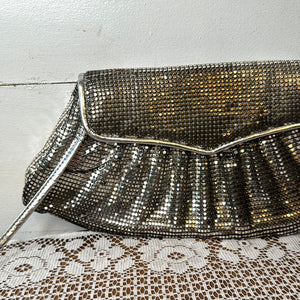 RARE WHITING AND DAVIS SHINY MESH PURSE