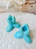 VINTAGE ART POTTERY TULIP CANDLE HOLDERS