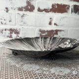 SILVER SHELL ORNATE ANTIQUE SERVING DISH