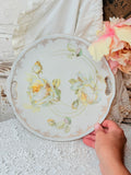 VINTAGE PRUSSIA FLORAL PLATE