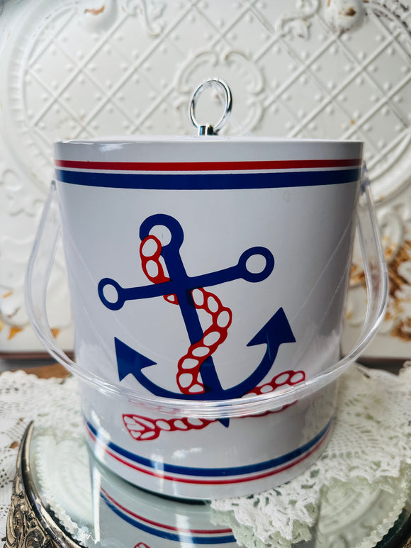 VINTAGE PATRIOTIC ANCHOR ICE BUCKET