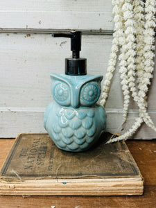 BLUE OWL SOAP DISPENSER