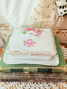 ANTIQUE PORCELAIN CHEESE PLATE