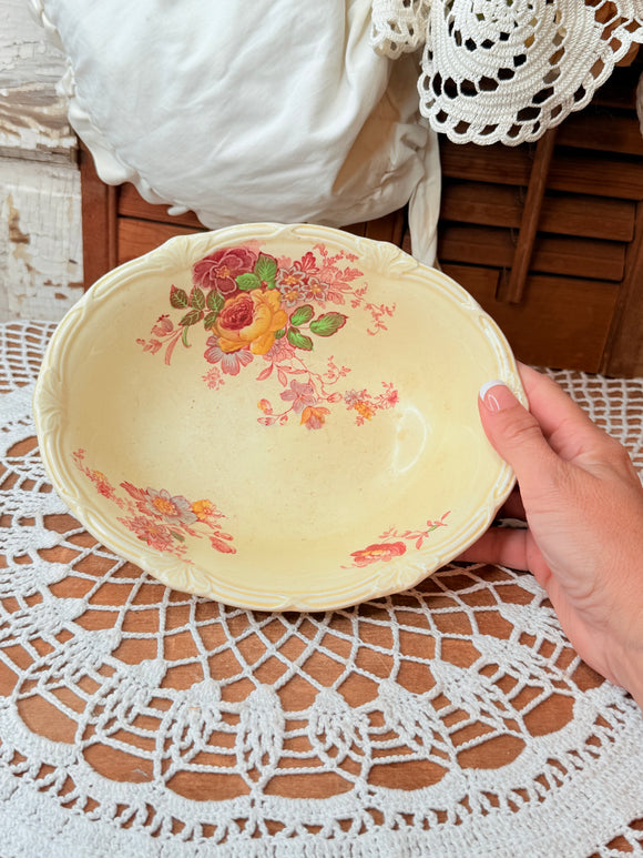 MADE IN ENGLAND VINTAGE FLORAL BOWL