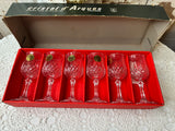VINTAGE CRYSTAL D’ARQUES LEAD CRYSTAL GOBLET SET