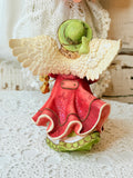 VINTAGE CAROLING ANGEL STATUETTE
