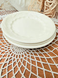 VINTAGE SET OF 3 IRONSTONE DESSERT PLATES