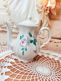 VINTAGE FLORAL PORCELAIN TEAPOT PITCHER
