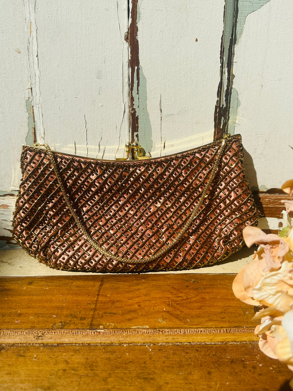 VINTAGE BEADED ORNATE PURSE