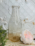 ANTIQUE GLASS MILK BOTTLE - 4 AVAILABLE