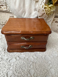 VINTAGE AMAZING WOOD JEWELRY BOX