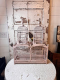 ANTIQUE VICTORIAN TWO TIERED LARGE BIRDCAGE