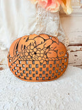 VINTAGE COPPER FRUIT BASKET TRIVET