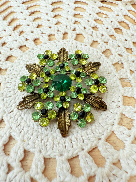 XXL BROOCH - GREEN GEM