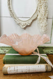 PINK FENTON RARE VINTAGE LARGE RUFFLE BOWL