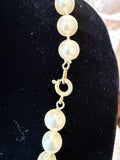 VINTAGE PEARL NECKLACE WITH METAL CLASP