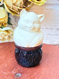 VINTAGE CAT STATUETTE - AVON CREAM SACHET