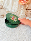 VINTAGE HAND PAINTED FLORAL CRUMB CATCHER