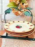 VINTAGE SET OF 3 APPLE PLATES