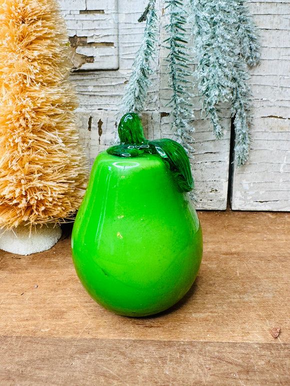 HANDBLOWN FRUIT VINTAGE DECOR - PEAR