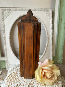 RARE ANTIQUE WOOD KNIFE BLOCK