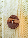 VINTAGE HANDMADE GORGEOUS KNIT CARDIGAN ~ M/L