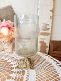 VINTAGE ORNATE HURRICANE CANDLE HOLDER ON PEDESTAL