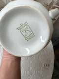 VINTAGE IRONSTONE SET - SUGAR BOWL AND CREAMER