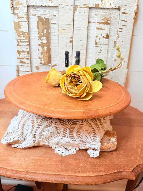 RARE ANTIQUE MELAMINE LAZY SUSAN