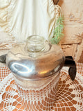 VINTAGE ALUMINUM COFFEE POT PERCOLATOR