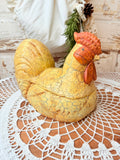 VINTAGE CRAZED ROOSTER BOWL AND LID