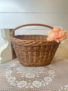 AUTHENTIC BRAIDED ORGINAL LARGE WICKER BASKET